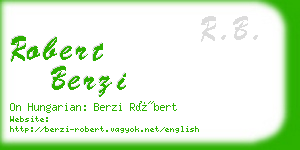 robert berzi business card